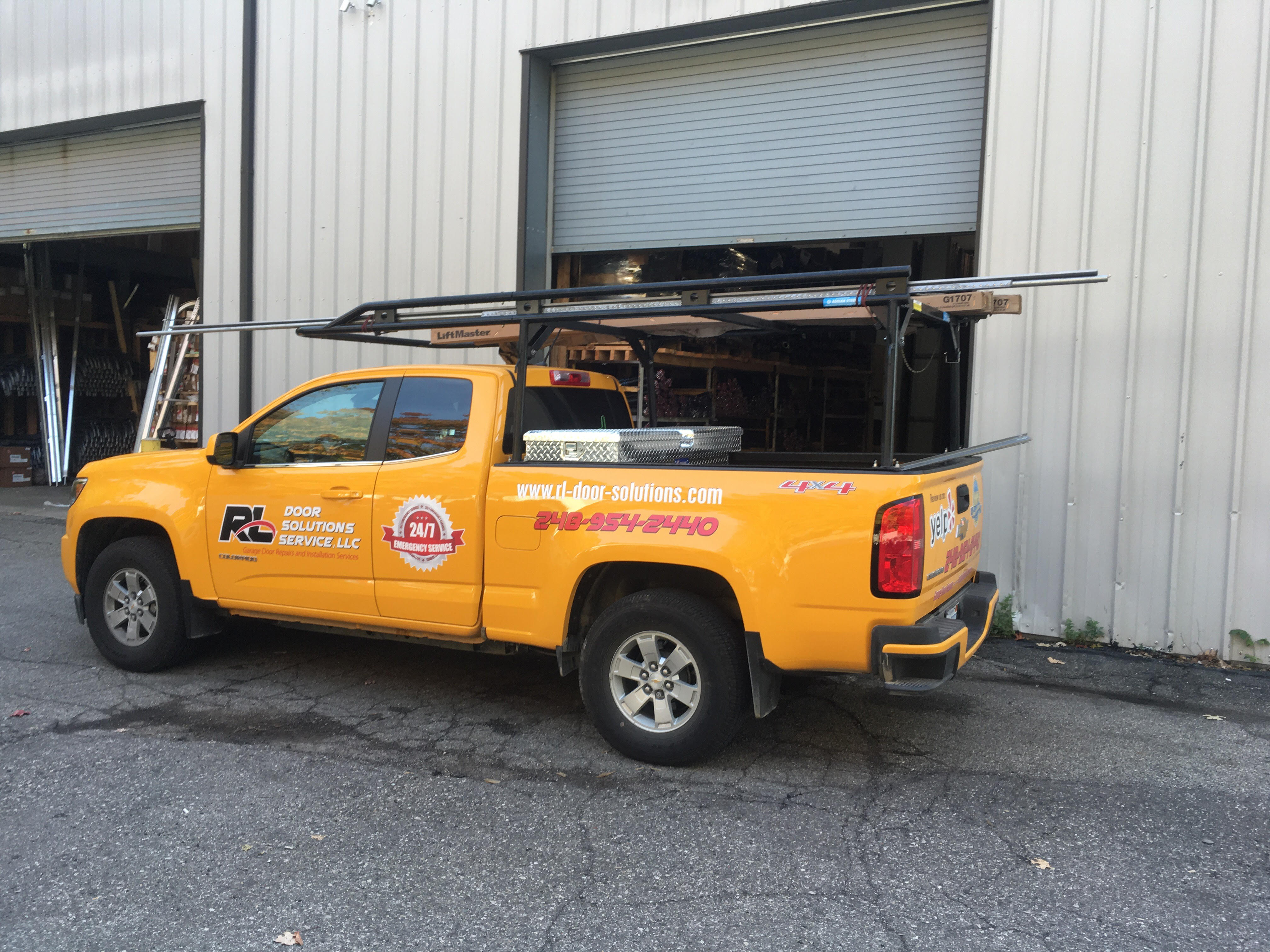 RL Door Solutions service truck