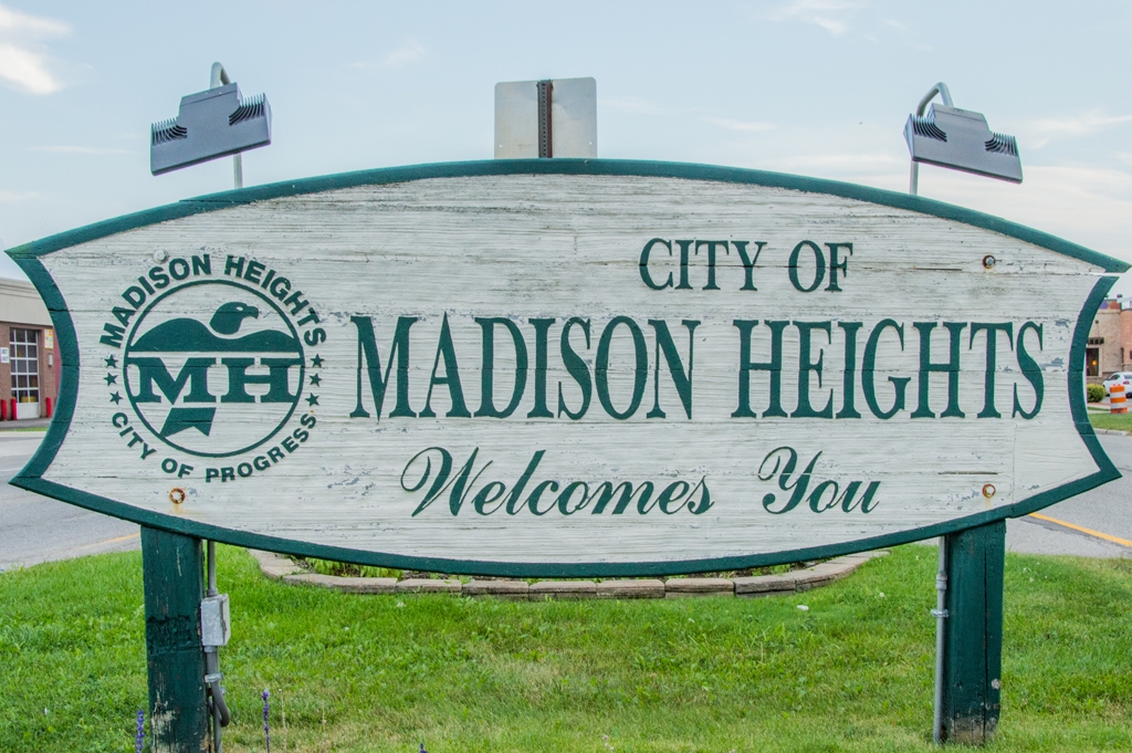 Madison Heights Michigan welcome sign