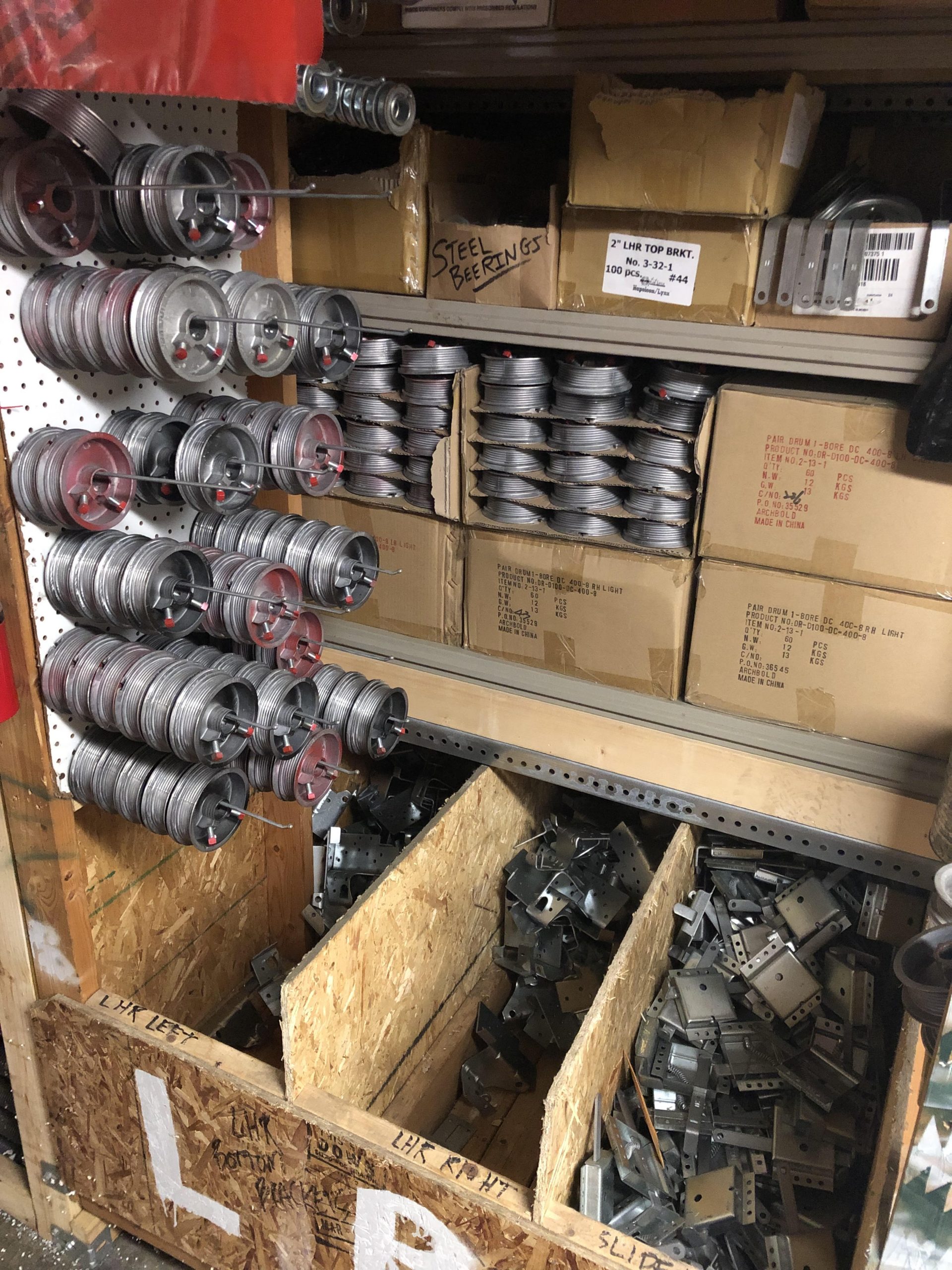 Garage door drums and bearing plates Michigan