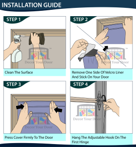 garage door wrap cover Installation instruction Guide Decor Your Door